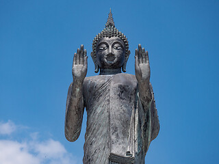 Image showing Buddha image at a Buddhist temple in Thailand.