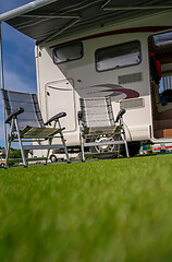 Image showing Family vacation travel RV, holiday trip in motorhome