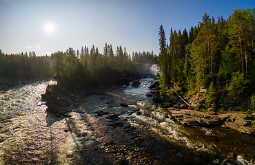 Image showing Ristafallet waterfall in the western part of Jamtland is listed 