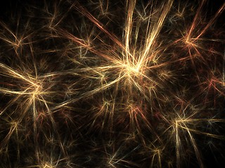 Image showing Fractal fireworks