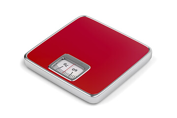 Image showing Analog bathroom scale