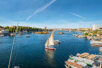 Image showing Nile and boats