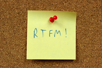 Image showing RTFM internet acronym