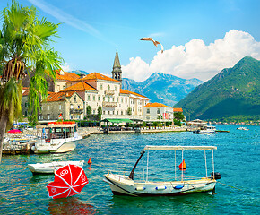 Image showing Bay of Kotor in summer