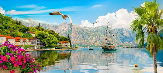 Image showing Yacht in Perast