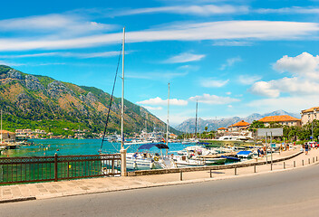 Image showing Yachts in Kotor