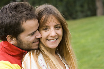 Image showing Romantic couple outdoor