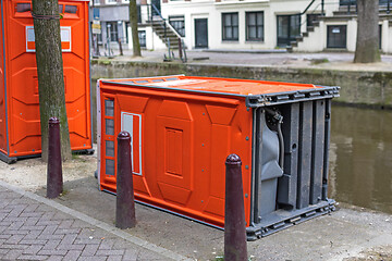 Image showing Portable Toilet Down