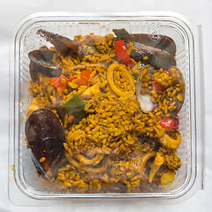 Image showing Paella in Box