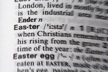 Image showing Easter word