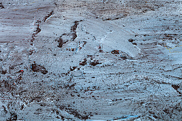 Image showing Texture of the concrete wall. Blue and black colors.