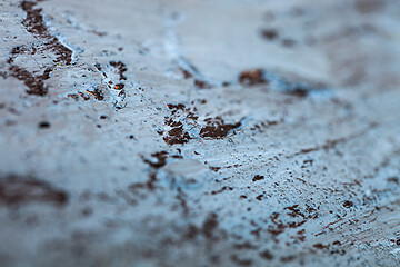 Image showing Texture of the concrete wall. Blue and black colors.