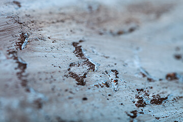 Image showing Texture of the concrete wall. Blue and black colors.