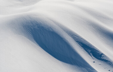 Image showing Soft snowdrift background