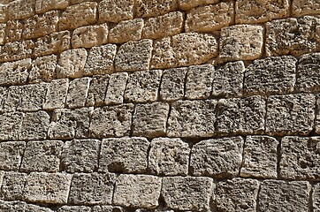 Image showing Ancient stone wall texture