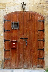 Image showing Old door of a house in Valletta, Malta