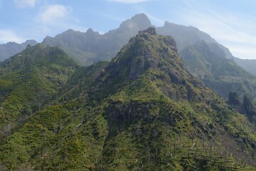 Image showing Scenic mountain landscape in Serra de Agua region on Madeira island, Portugal