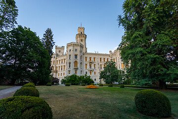 Image showing Czech Republic - white castle Hluboka nad Vltavou