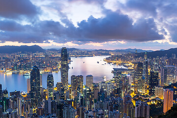 Image showing Hong Kong city at morning