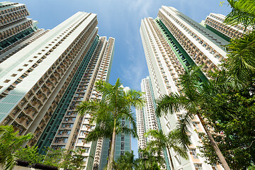 Image showing Low angle view of Skyscraper  