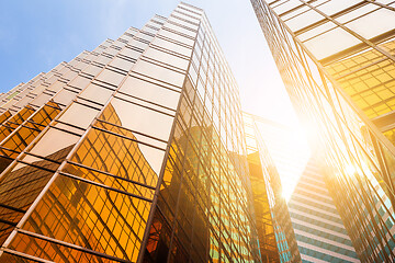 Image showing Office building from low angle