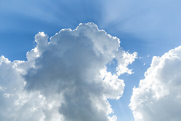 Image showing Blue sky with clouds