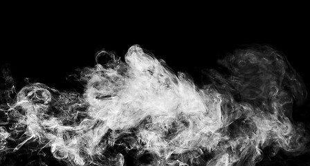 Image showing Smoke over black background