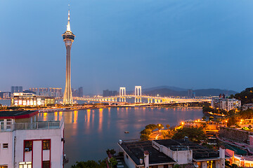 Image showing Macao urban city at night