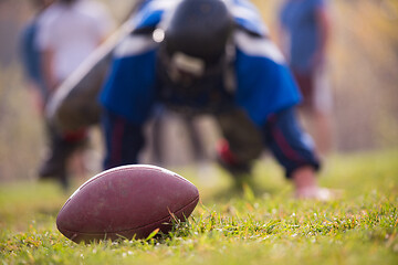 Image showing american football player in action