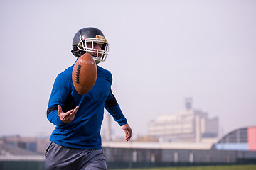 Image showing american football player in action