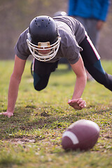 Image showing american football player in action