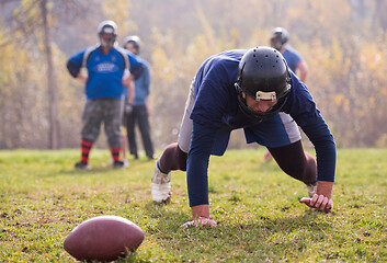 Image showing american football player in action