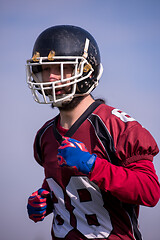 Image showing american football player in action