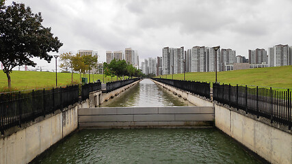 Image showing Singapore Public Housing Apartments in Punggol District