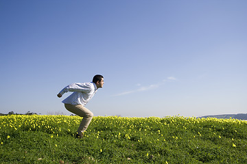 Image showing Start the jump