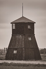 Image showing Guard tower in the former concentration camp Majdanek