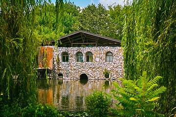 Image showing House on the pond