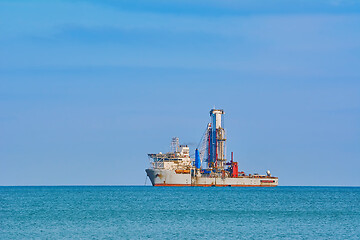 Image showing Drill Ship in Black Sea