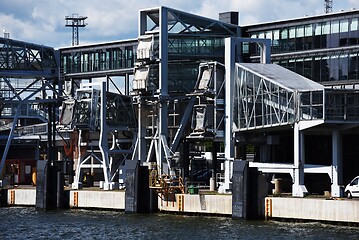 Image showing passenger ferry terminal in central port of Helsinki