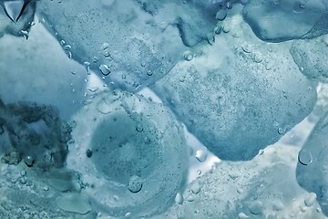 Image showing Ice cubes as background texture closeup photo