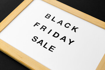 Image showing magnetic board with black friday sale words