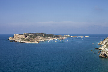 Image showing View of the Tremiti Islands. San Domino island, Italy: scenic vi