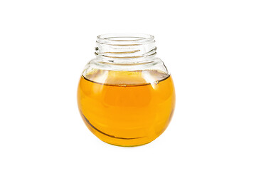 Image showing Oil vegetable in glass jar