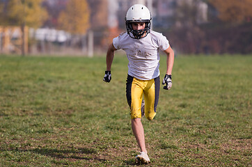 Image showing american football player in action