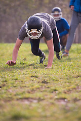 Image showing american football player in action