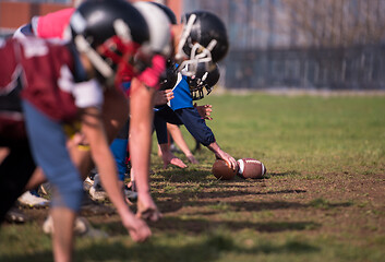 Image showing american football team in action