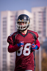 Image showing american football player in action