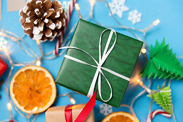 Image showing christmas gifts and decorations