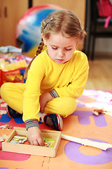 Image showing Cute child playing 