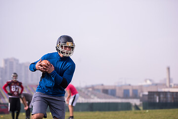 Image showing american football team in action